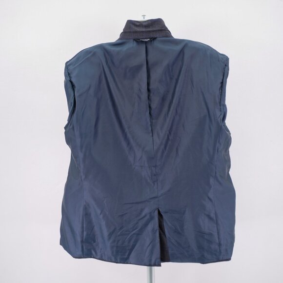 Jos A Bank Regal Fit Wool Gray Black Houndstooth W/ Purple Blue Windowpane 50L‎ - Picture 13 of 13